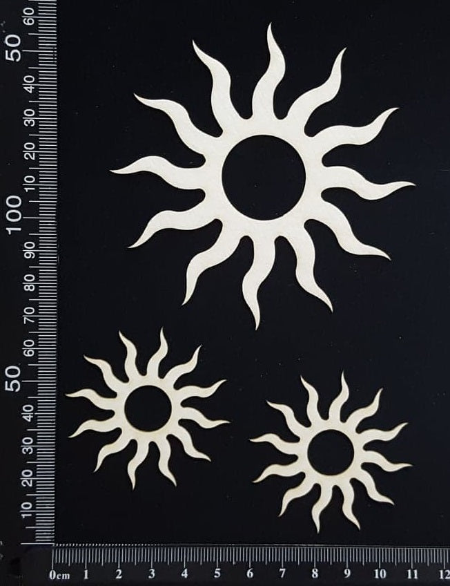 Fire Sun Set - B - White Chipboard