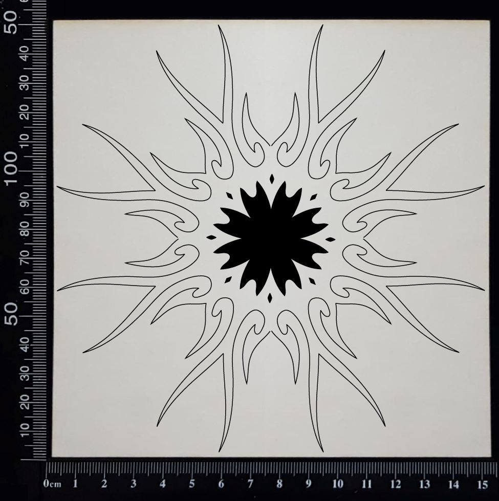 Fireburst - B - White Chipboard