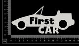 First Car - White Chipboard