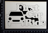 First Car Ride - A - White Chipboard