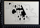 First Car Ride - B - White Chipboard