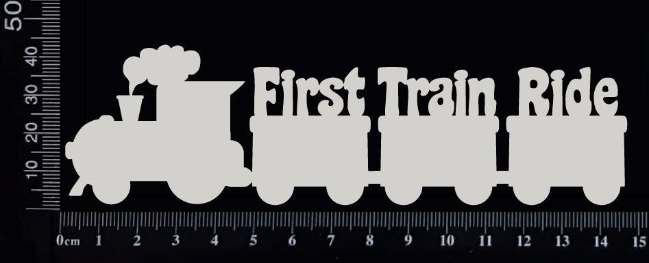 First Train Ride - White Chipboard