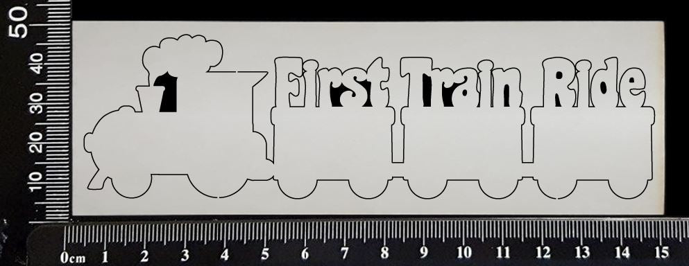 First Train Ride - White Chipboard