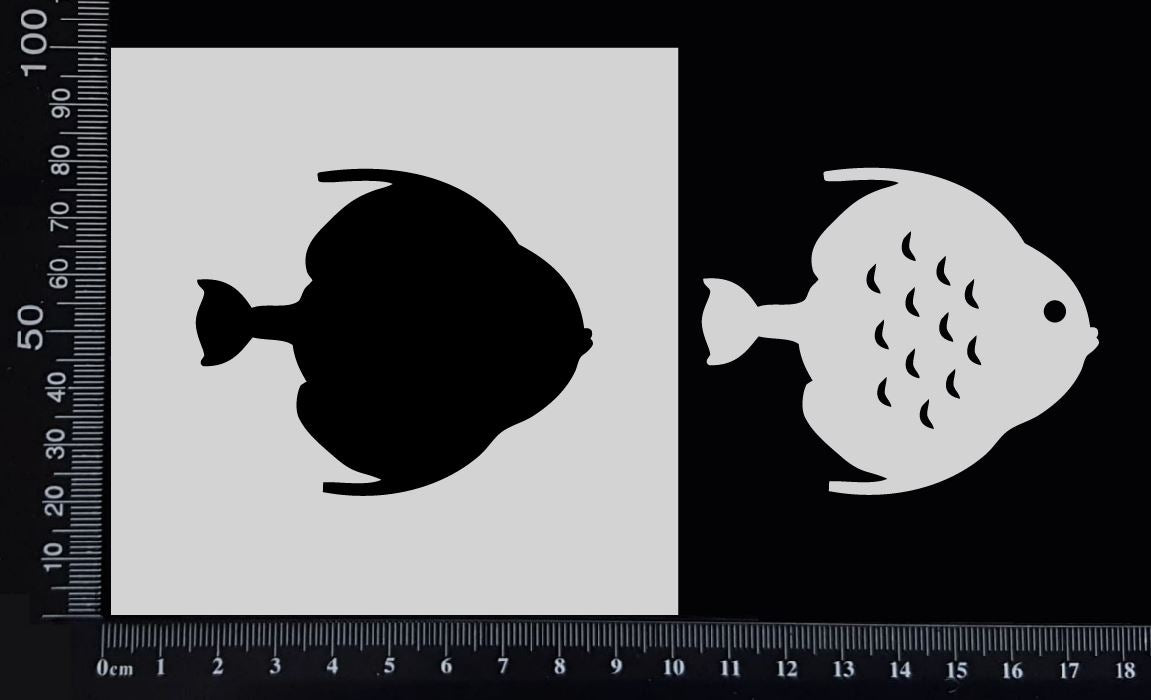 Fish - A - Stencil - 100mm x 100mm