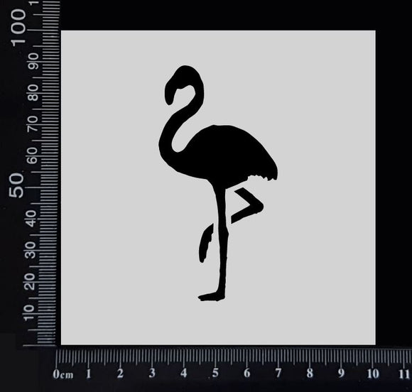 Flamingo - A - Stencil - 100mm x 100mm