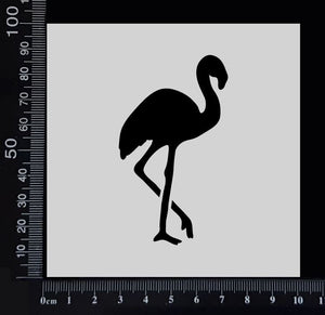 Flamingo - B - Stencil - 100mm x 100mm