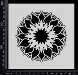 Flower Mandala - Stencil - 150mm x 150mm