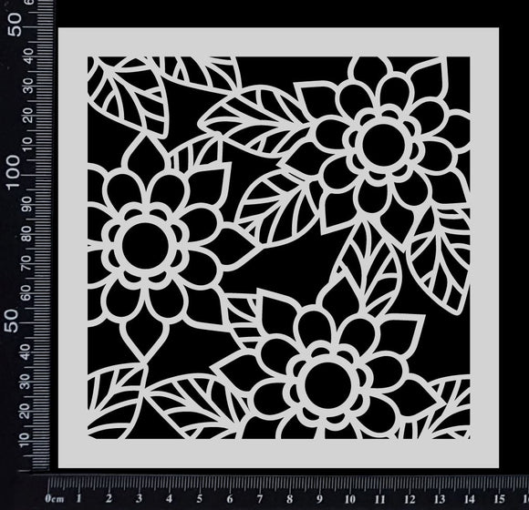 Flower Mesh - Stencil - 150mm x 150mm