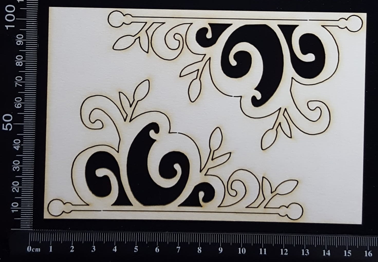 Flower Bud  Flourish - A - White Chipboard