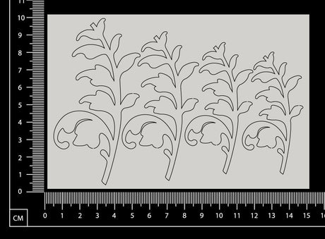 Foliage Set - B - White Chipboard