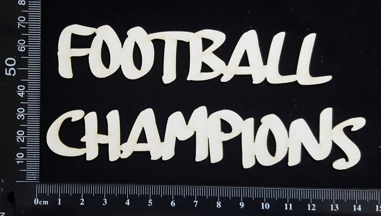 Football Champions - White Chipboard
