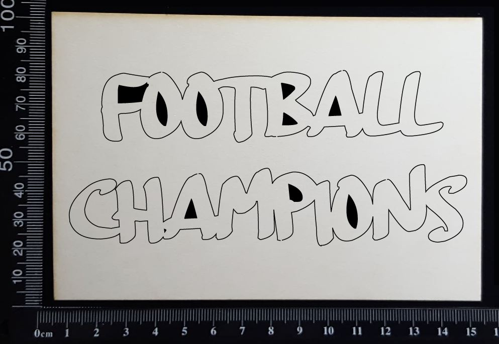 Football Champions - White Chipboard