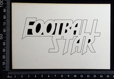 Football Star - White Chipboard