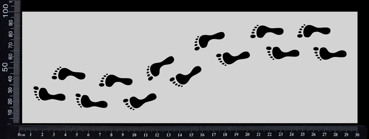 Footprints - Stencil - 100mm x 300mm