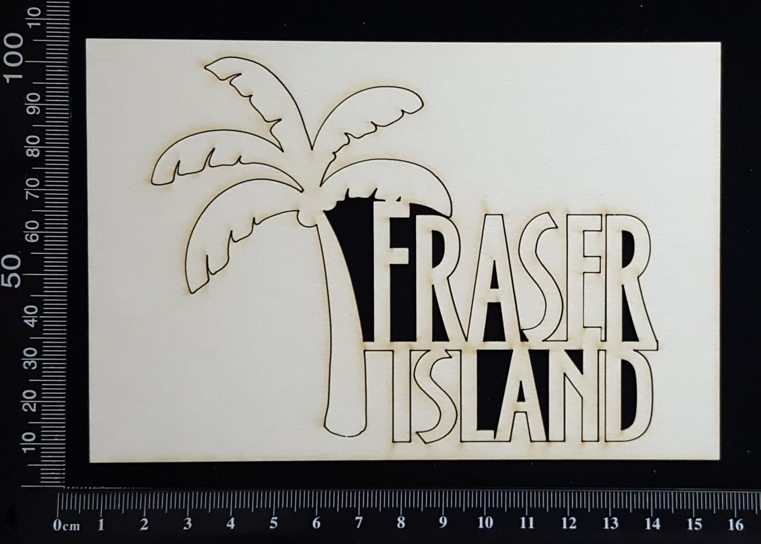 Fraser Island - B - White Chipboard
