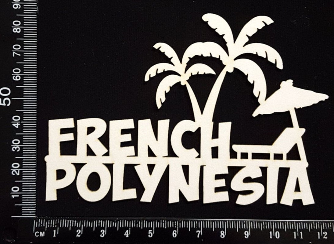 French Polynesia - A - White Chipboard