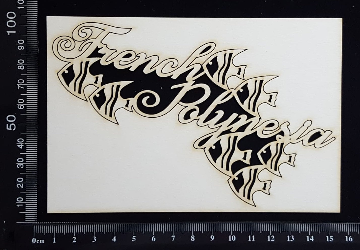 French Polynesia - B - White Chipboard