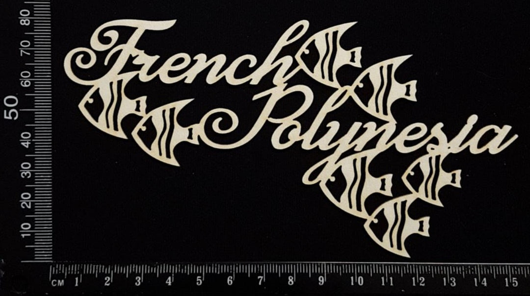 French Polynesia - B - White Chipboard