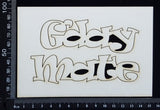 G'day Mate - White Chipboard