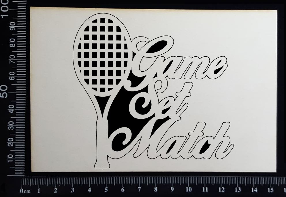 Game Set Match - White Chipboard