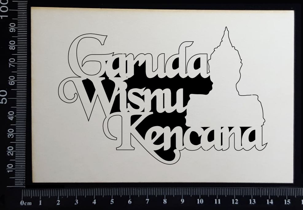 Garuda Wisnu Kencana - A - White Chipboard