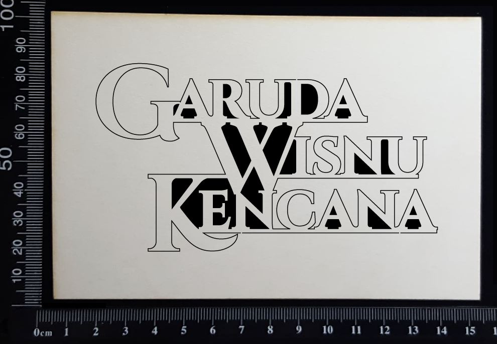Garuda Wisnu Kencana - B - White Chipboard