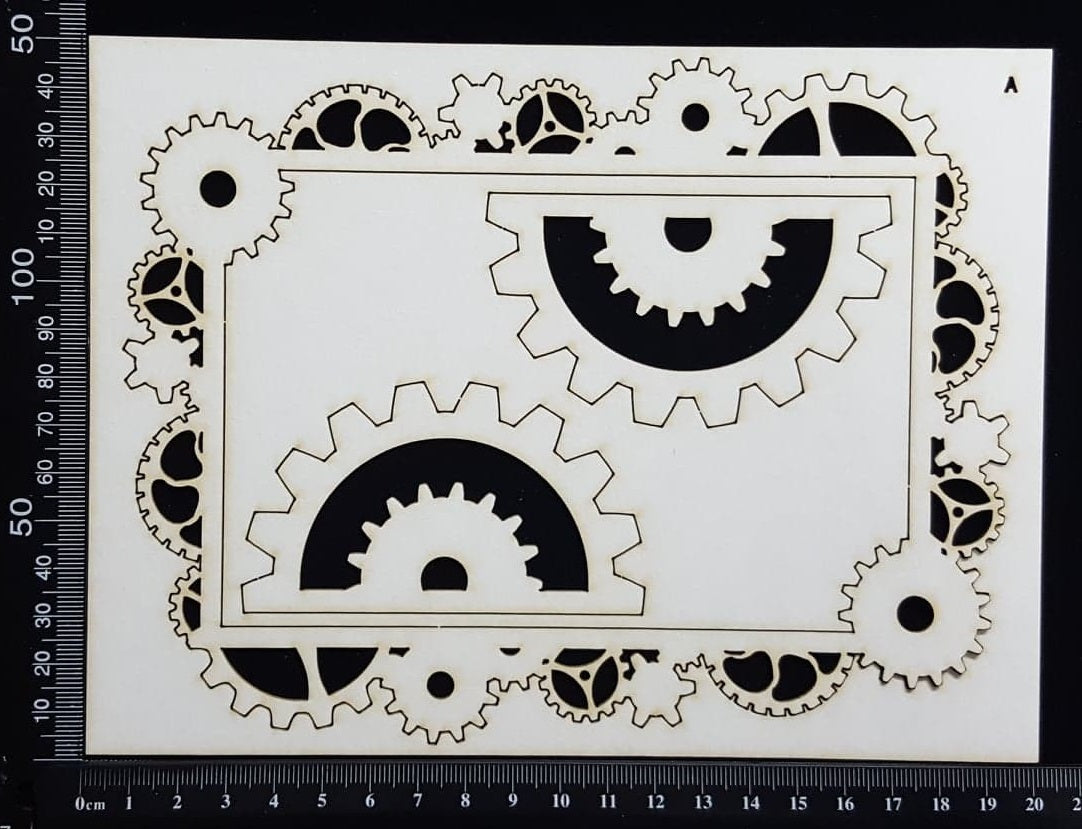 Gear Frame Set - A - White Chipboard