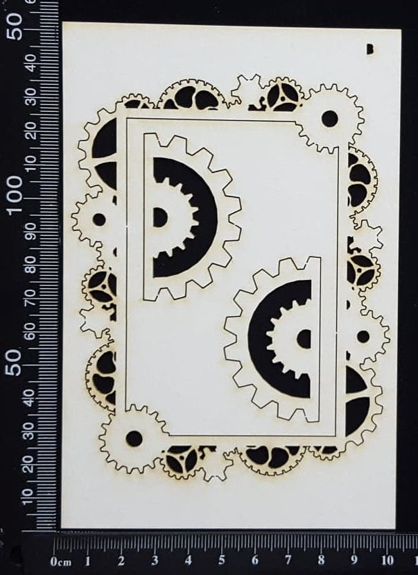 Gear Frame Set - B - White Chipboard