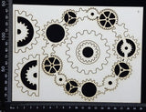 Gear Frame Set - E - White Chipboard