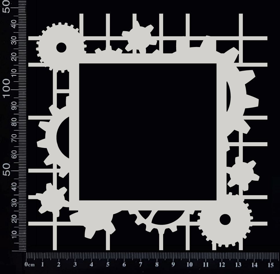 Gear Mesh Frame - White Chipboard