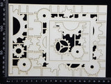 Gear Mesh Frame Set - White Chipboard