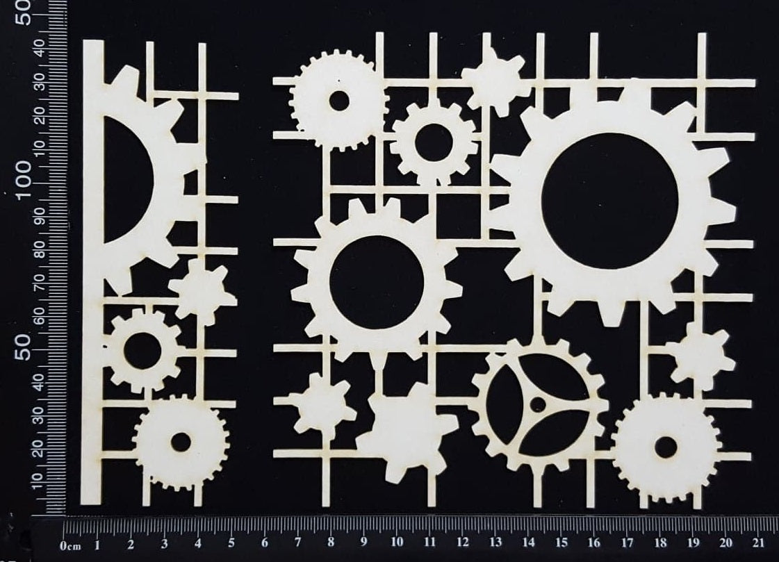 Gear Mesh Set - C - White Chipboard