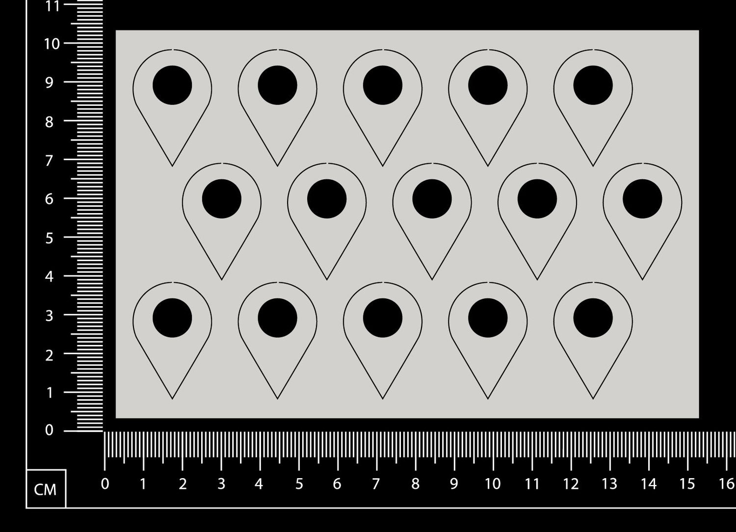 Geo Tags - White Chipboard