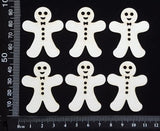 Gingerbread Man Set - C - White Chipboard