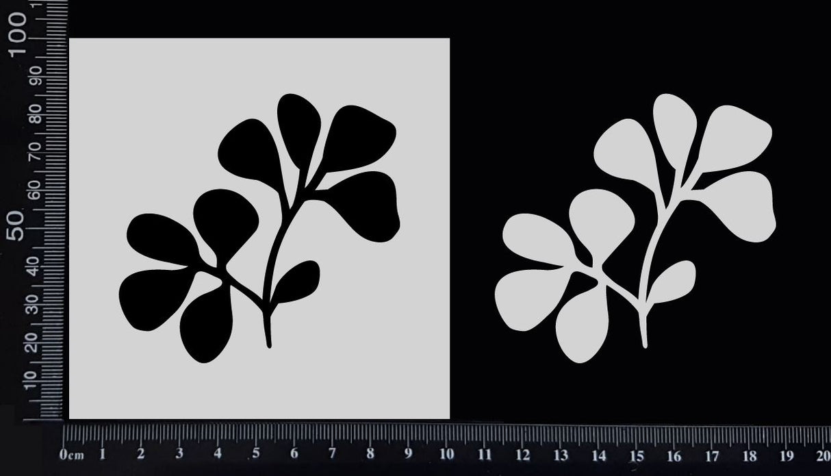 Ginkgo Leaves - Stencil - 100mm x 100mm