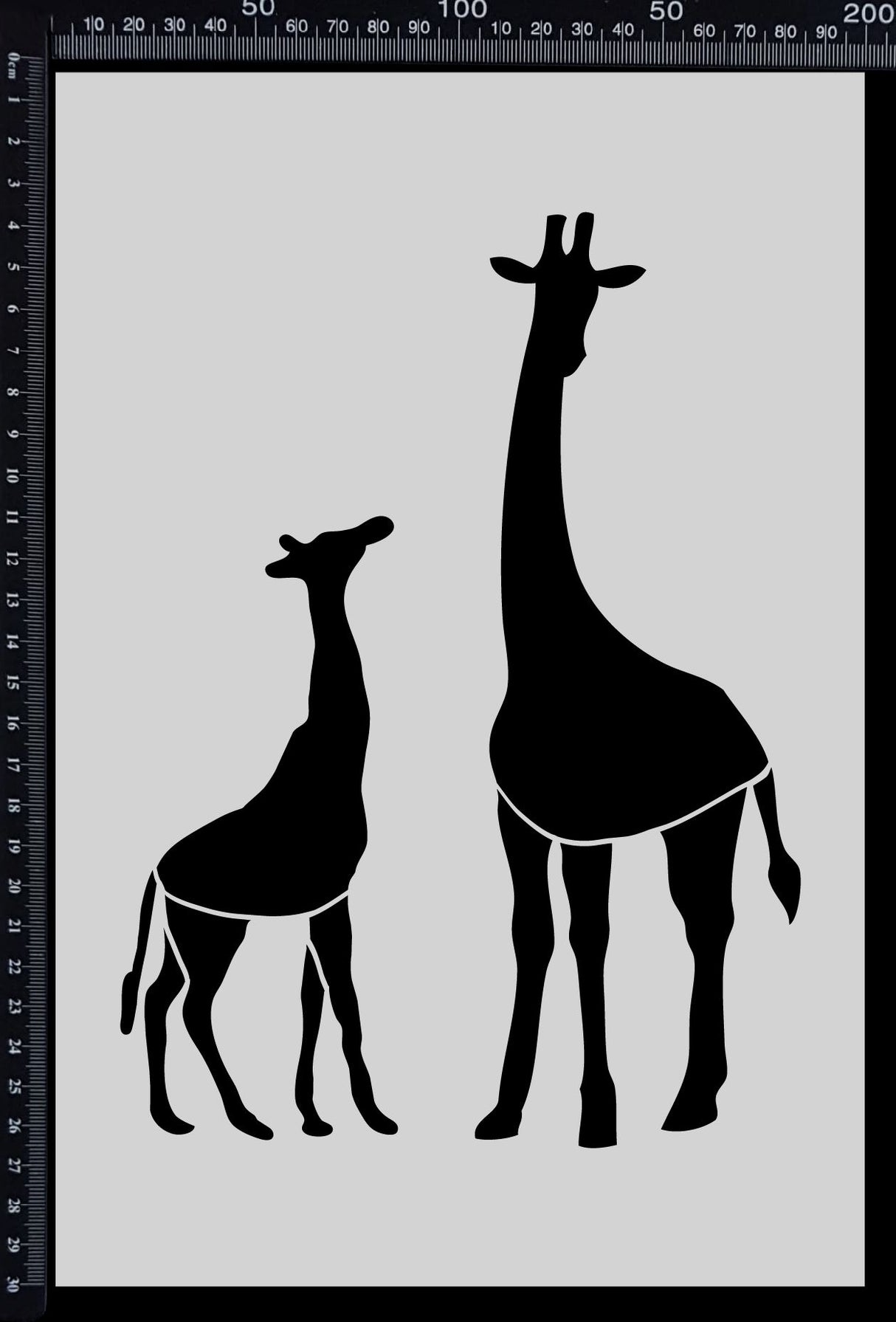 Giraffes - Stencil - 200mm x 300mm