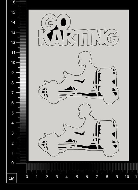 Go Karting Set - White Chipboard