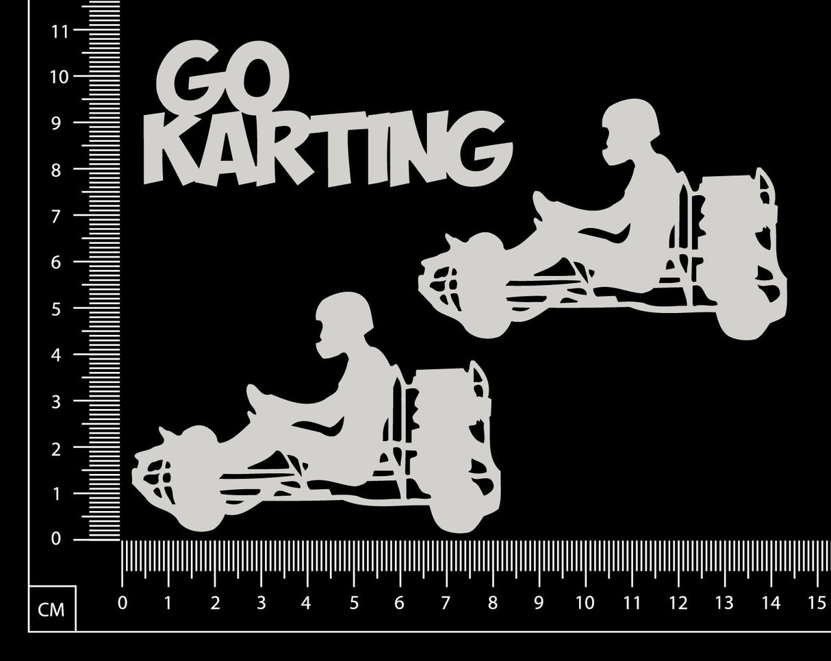 Go Karting Set - White Chipboard
