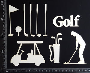 Golf Set - White Chipboard