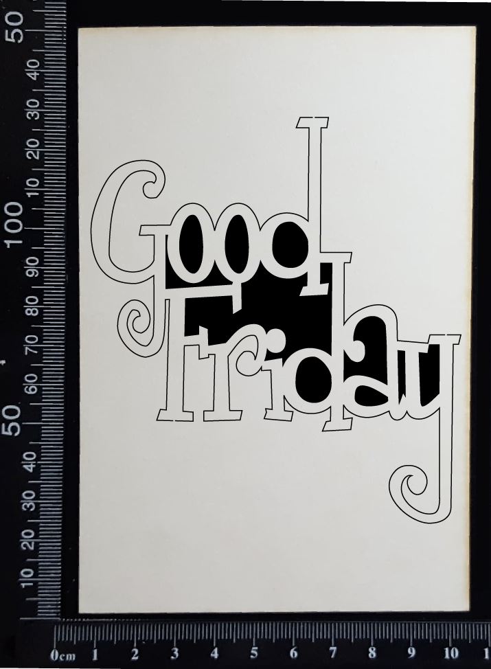 Good Friday - Large - White Chipboard