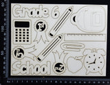 School Elements - Grade 6 - White Chipboard