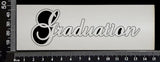 Elegant Word - Graduation - White Chipboard