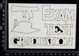Graduation Set - C - White Chipboard