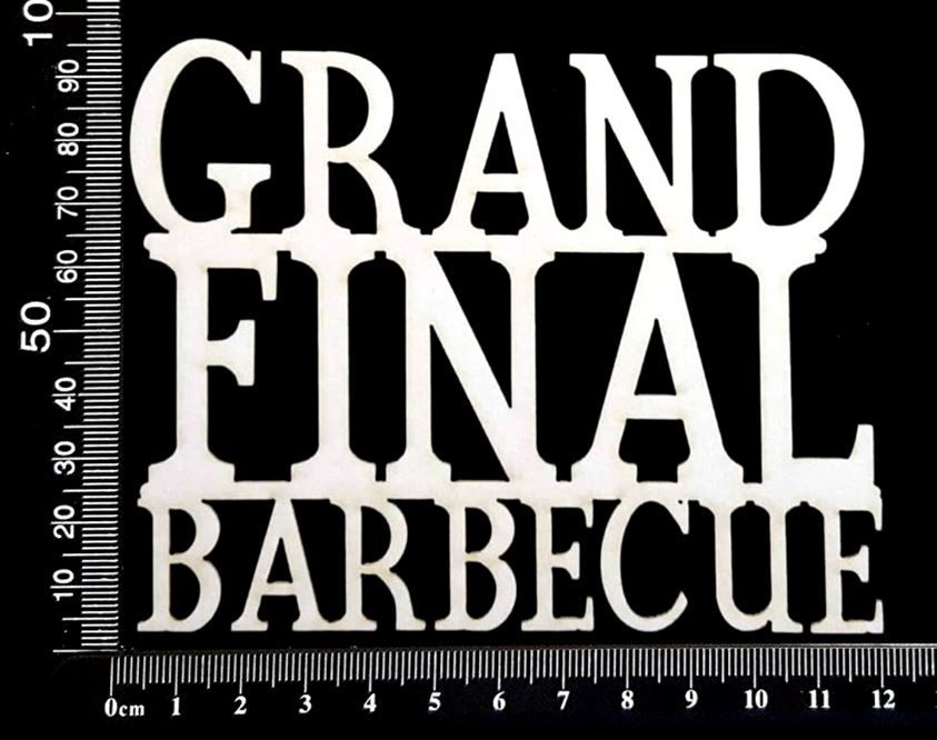 Grand Final Barbecue - B - White Chipboard