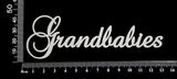 Elegant Word - Grandbabies - White Chipboard
