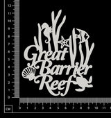 Great Barrier Reef - Small - White Chipboard