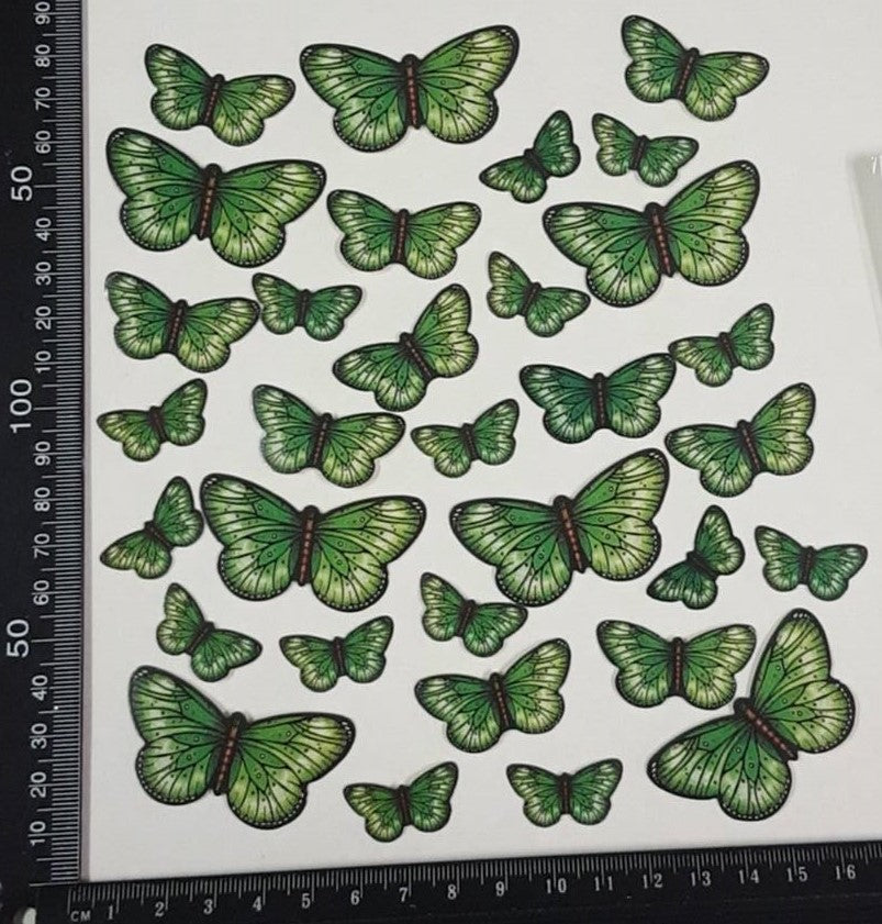 Butterfly Stickers - Green