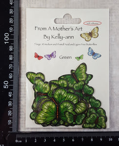 Butterfly Stickers - Green