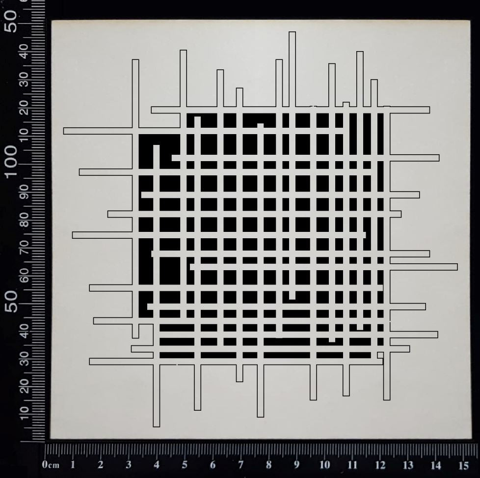 Grid Mesh - White Chipboard