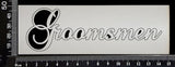 Elegant Word - Groomsmen - White Chipboard